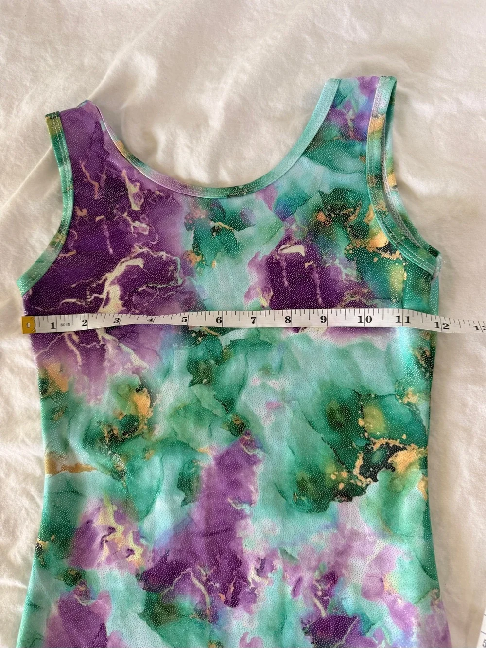 Kids Sleeveless One-Piece Romper in Teal and Purple